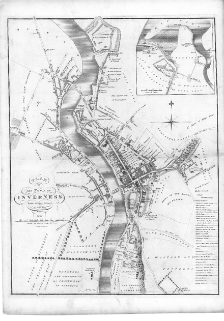 Inverness map 1825